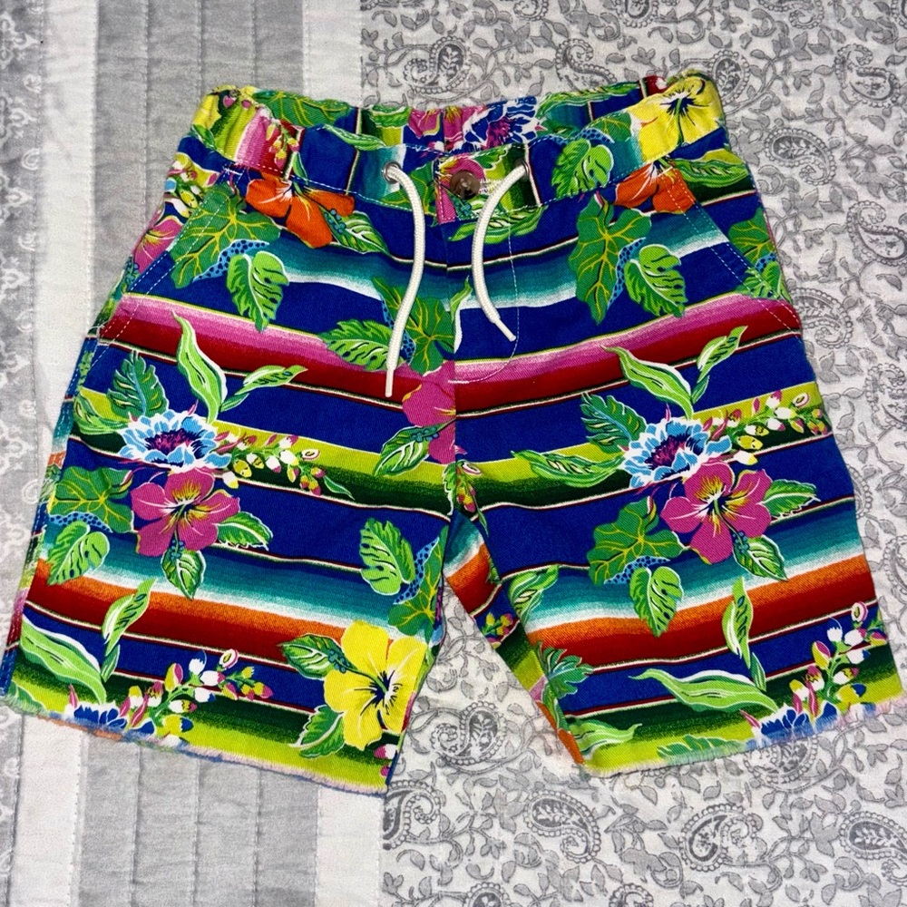 Polo Ralph Lauren serape-floral print 100% Cotton Shorts 3T
